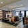 Large lounge with fireplace and ample seating 