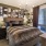 Large well lit bedroom with plush carpets and large windows 