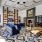 Large clubhouse with wood floors and plenty of seating