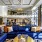 Large lobby area with wood floors and ample seating 